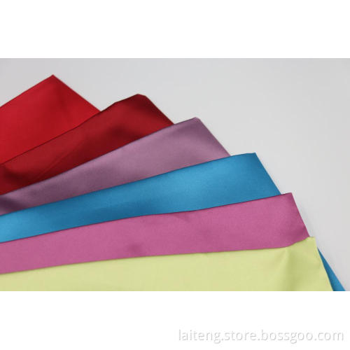 Polyester Spandex Stretch Satin Fabric